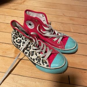 Custom converse Youth 3. Leopard & Red